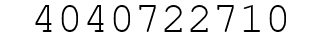 Number 4040722710.