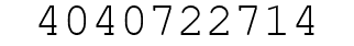 Number 4040722714.