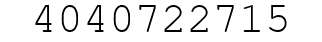 Number 4040722715.