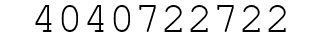 Number 4040722722.