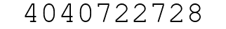 Number 4040722728.