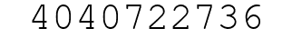 Number 4040722736.