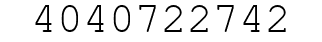 Number 4040722742.