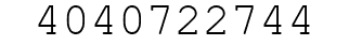 Number 4040722744.