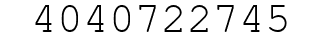 Number 4040722745.