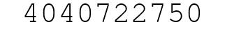 Number 4040722750.