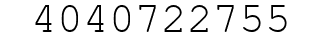 Number 4040722755.
