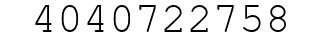 Number 4040722758.