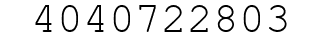 Number 4040722803.