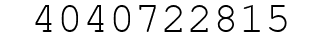 Number 4040722815.