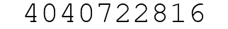 Number 4040722816.