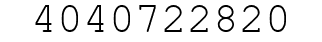 Number 4040722820.