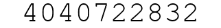 Number 4040722832.