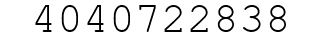 Number 4040722838.