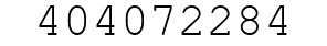 Number 404072284.