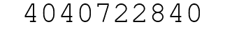 Number 4040722840.
