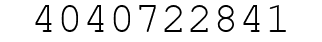 Number 4040722841.