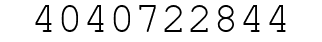 Number 4040722844.