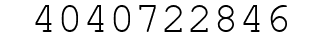 Number 4040722846.