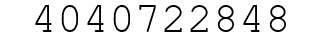 Number 4040722848.