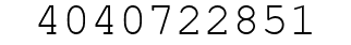 Number 4040722851.