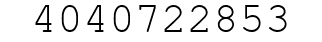Number 4040722853.