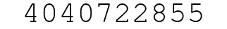 Number 4040722855.