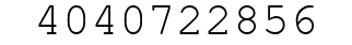 Number 4040722856.