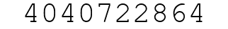 Number 4040722864.