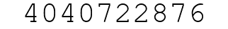 Number 4040722876.