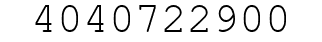 Number 4040722900.