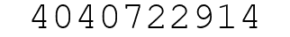 Number 4040722914.