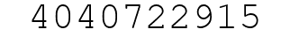 Number 4040722915.