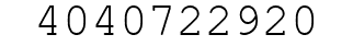 Number 4040722920.