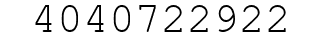 Number 4040722922.