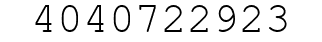 Number 4040722923.
