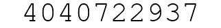 Number 4040722937.
