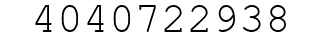 Number 4040722938.