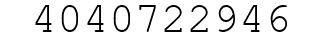 Number 4040722946.