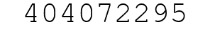 Number 404072295.