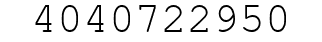 Number 4040722950.