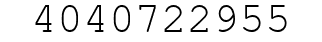 Number 4040722955.