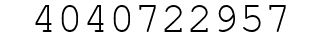 Number 4040722957.