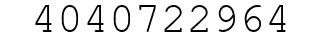 Number 4040722964.