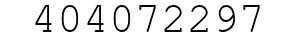 Number 404072297.