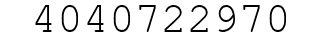 Number 4040722970.