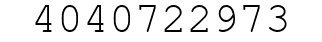 Number 4040722973.