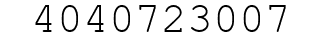 Number 4040723007.