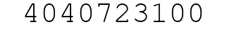 Number 4040723100.