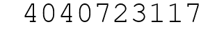 Number 4040723117.